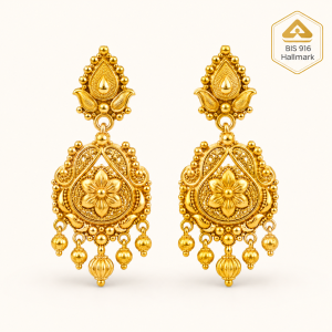 BIS 916 Hallmark Gold Earrings