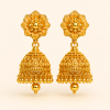 BIS 916 Hallmarked 22K Gold Traditional Floral Jhumka Earrings