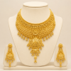 Maharani Traditional Bridal Gold Choker Necklace Set